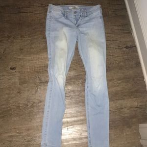 hollister light wash jeans skinny